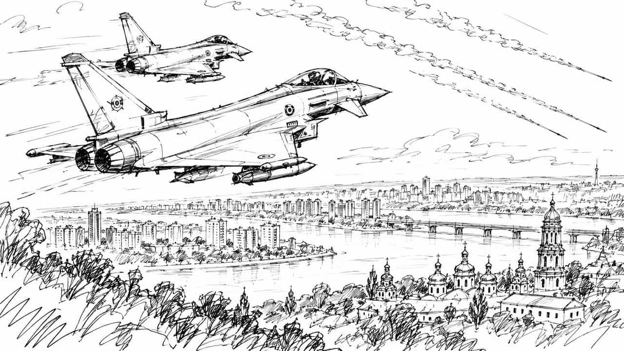 Should the RAF, as part of a European force, defend Ukrainian skies from missiles aimed at Ukrainian cities?
